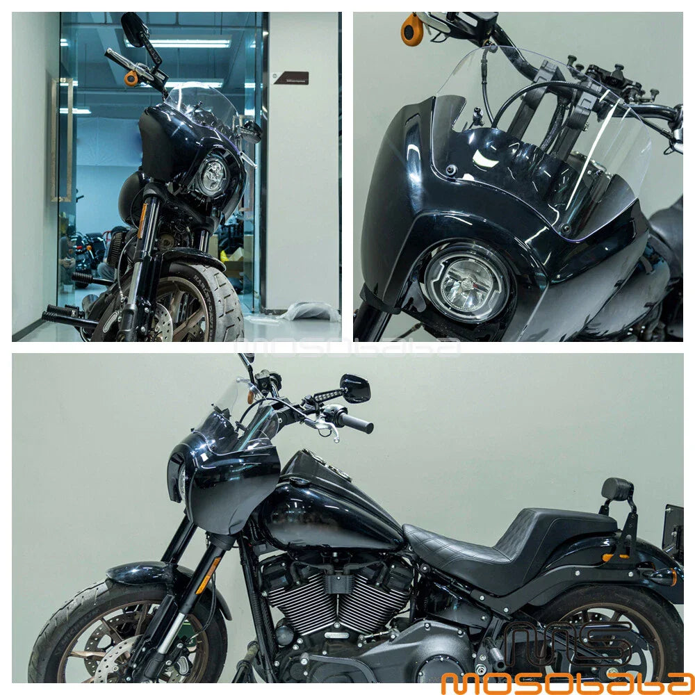 Front Fairing w/ LED Headlight Mounts for Harley Softail Low Rider S (2018-2023)