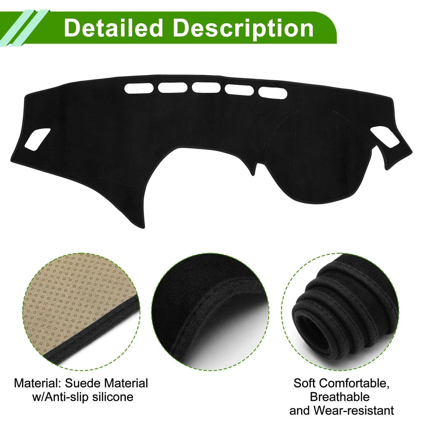 Dash Cover Mat for BMW 1 Series F20 (2012-2017) Sun Protector Pad Black