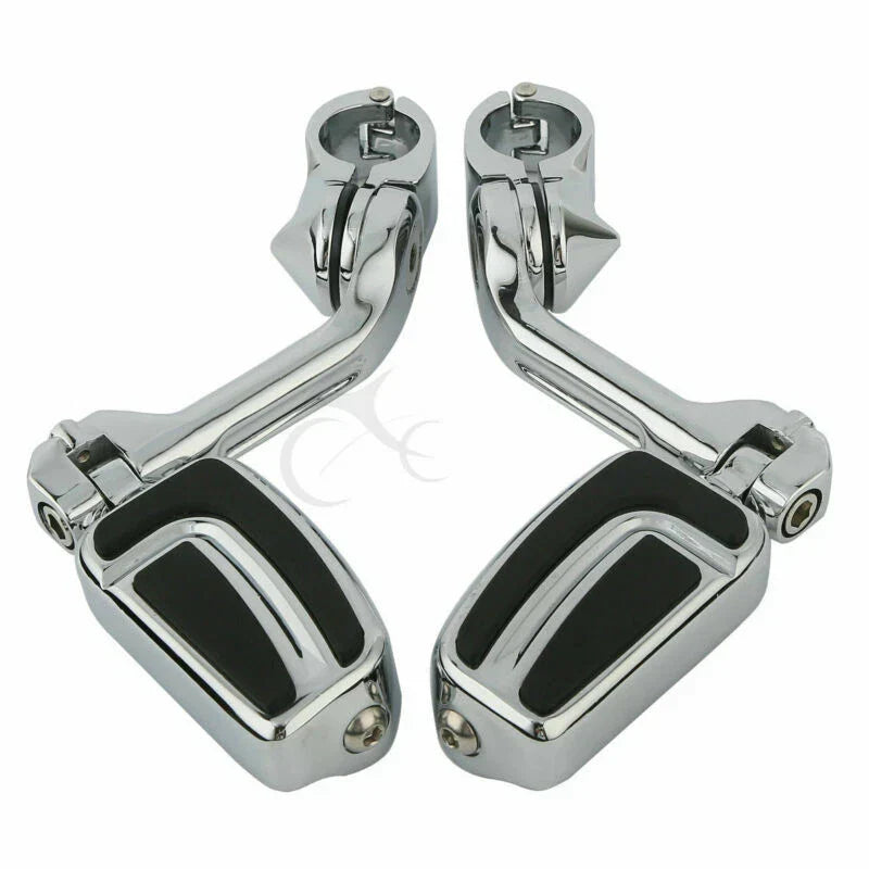 1-1/4'' Angled Engine Guard Foot Peg Mount for Harley Sportster