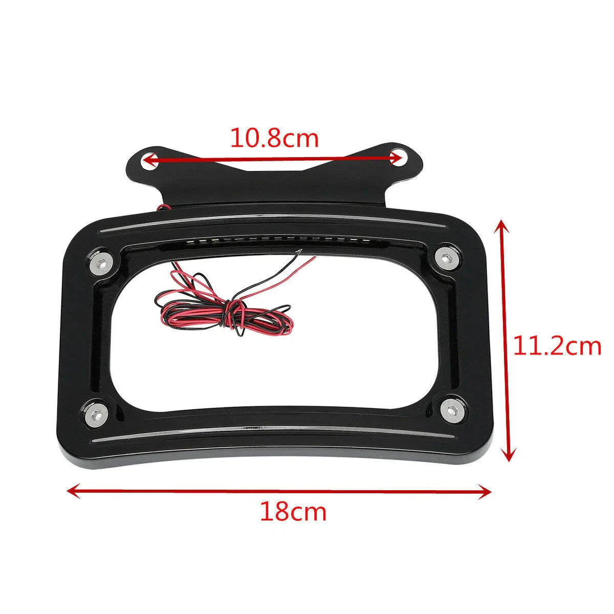 Curved LED License Plate Frame for Harley Road King FLHRXS (2017-2023)