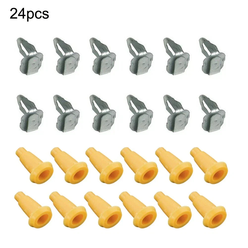 24x Front Door Panel Frame Plugs/Door Panel Clips for Chevy Camaro