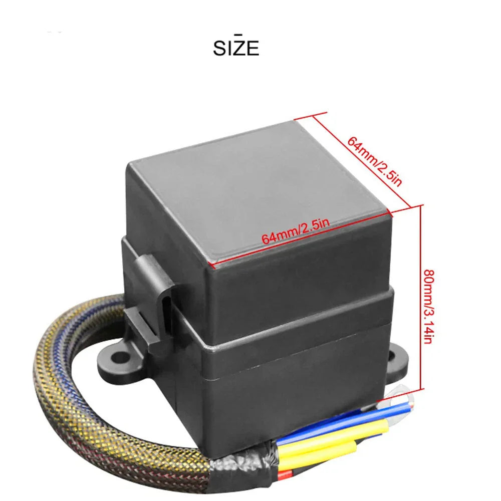 12V Universal Pre-Wired Fuse Relay Box w/ 4Pin 80A Relays & 6 Fuses