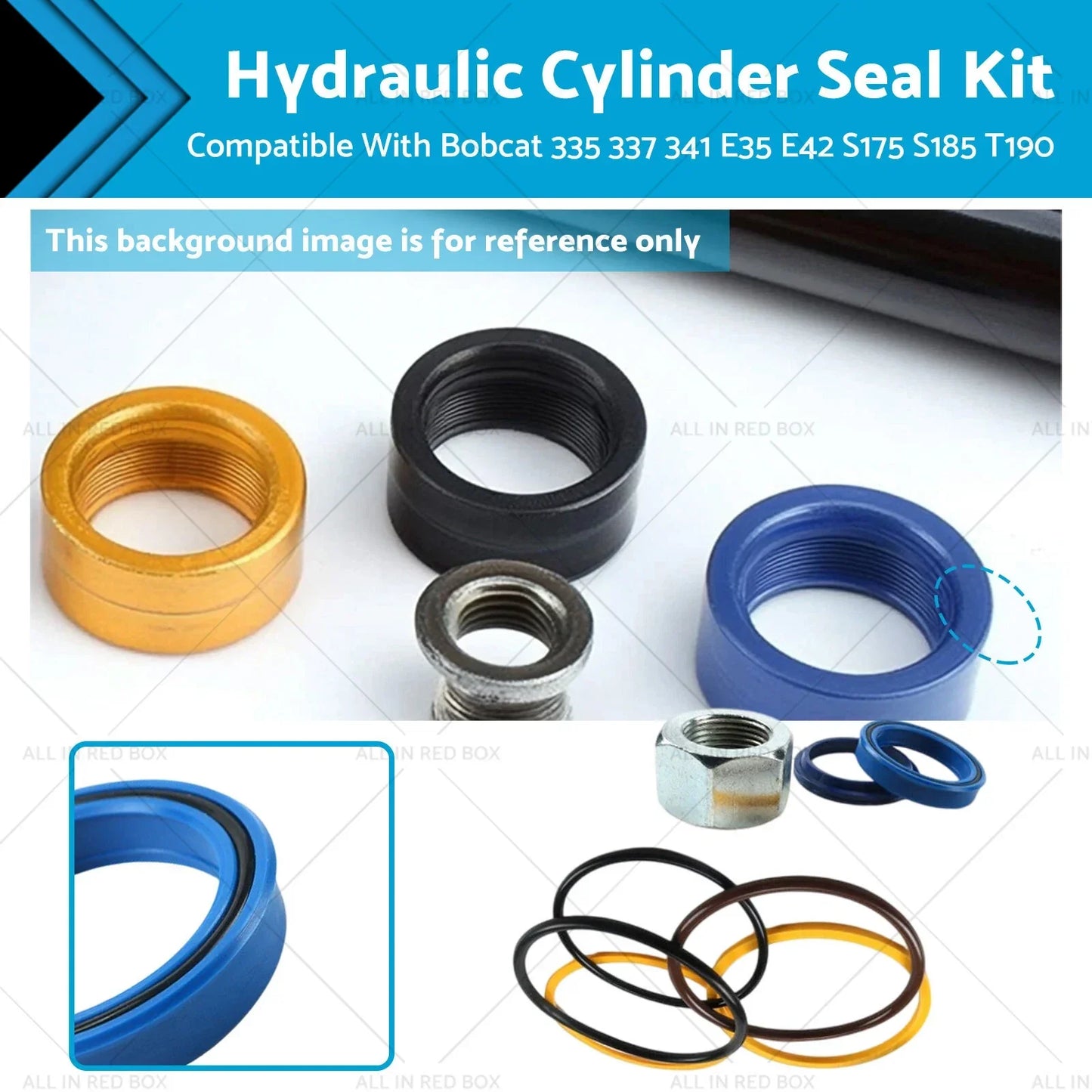 Hydraulic Cylinder Seal Kit for Bobcat 335 337 E35 S175 S185