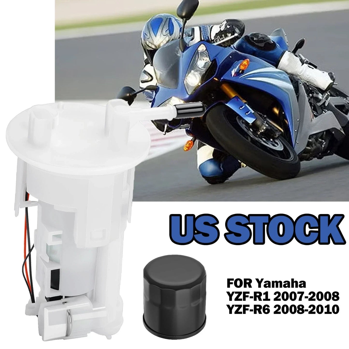 Fuel Pump & Oil Filter 2 x for Yamaha YZF-R1 (2007–2008)