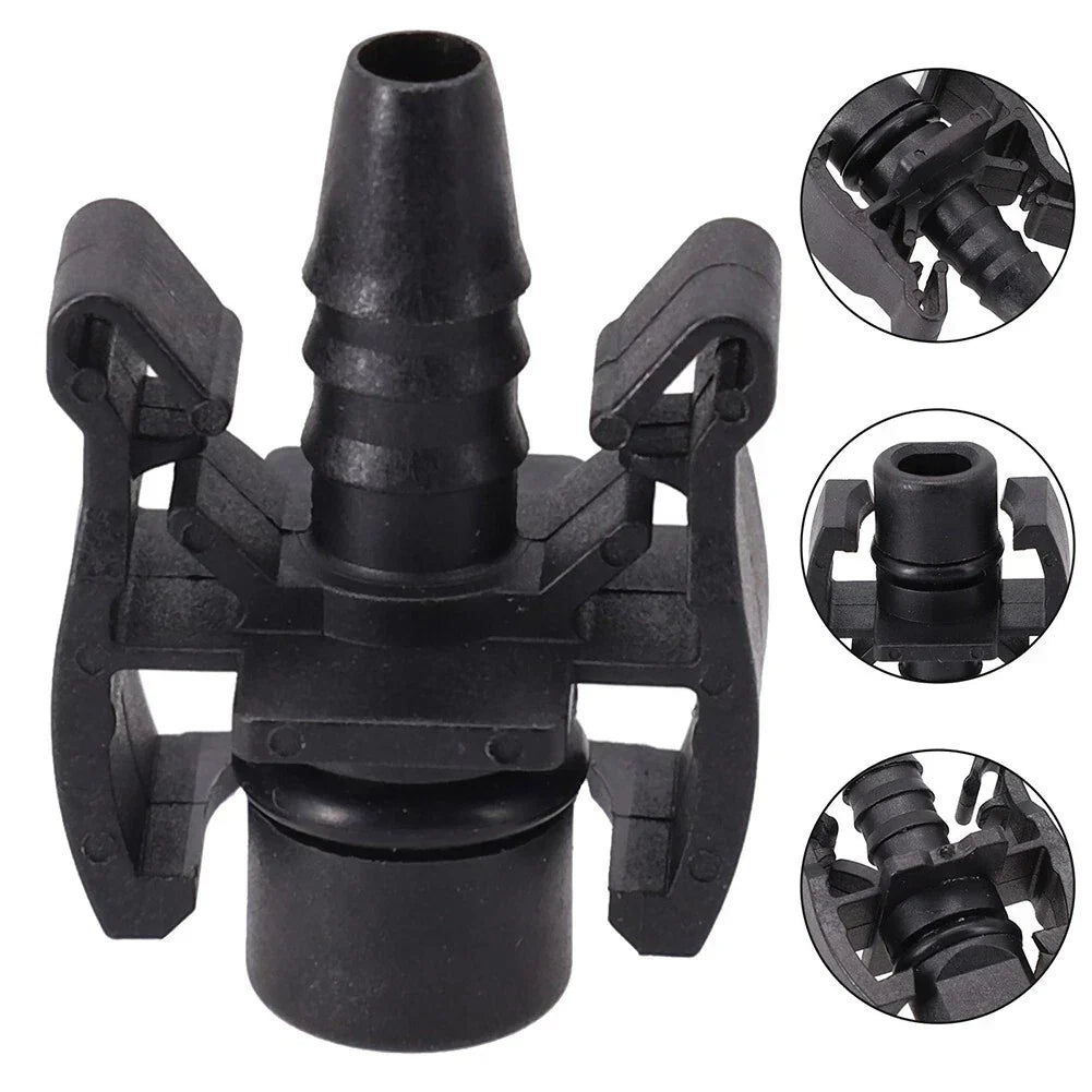 2Pcs Expansion Water Tank Water Hose Straight Connector Accessories for Car