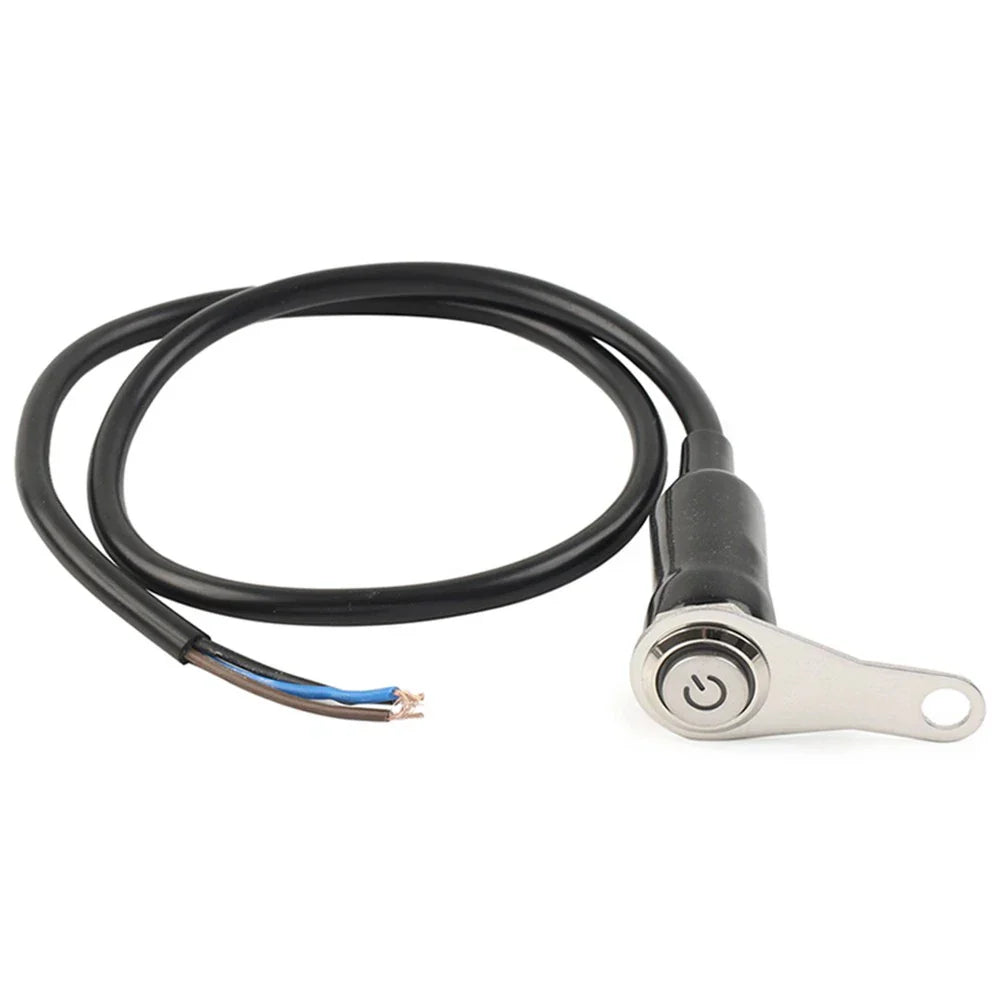 Green Push Button Headlight Fog Light Switch for Motorcycle Handlebar