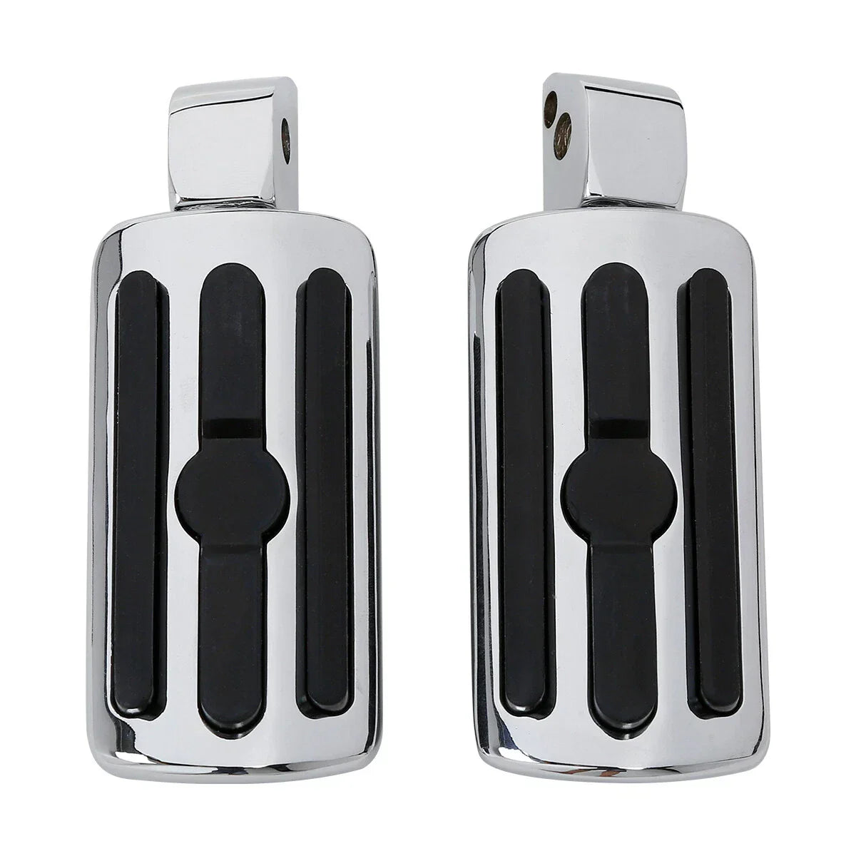 Chrome Rear Foot Pegs for Harley FXFB Fat Bob 2018-2025 ()