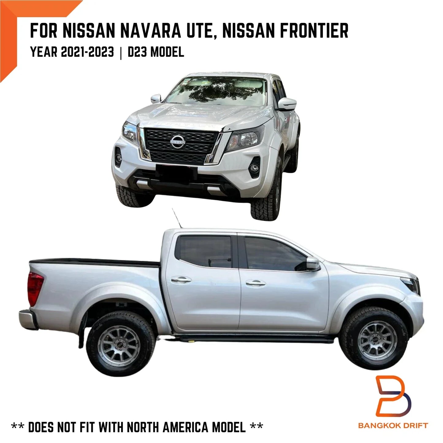 Fender Flares Arch for Nissan Navara D23 Ute 21-24 (2021-2024)