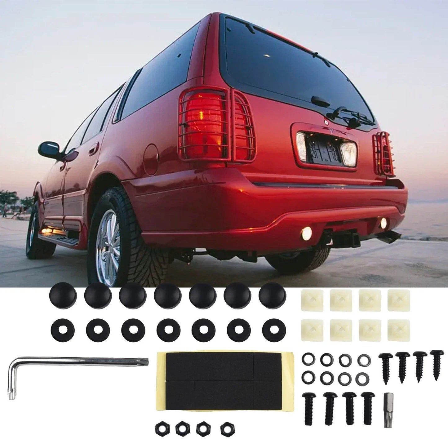 License Plate Screws Plastic+Stainless Steel for Cars