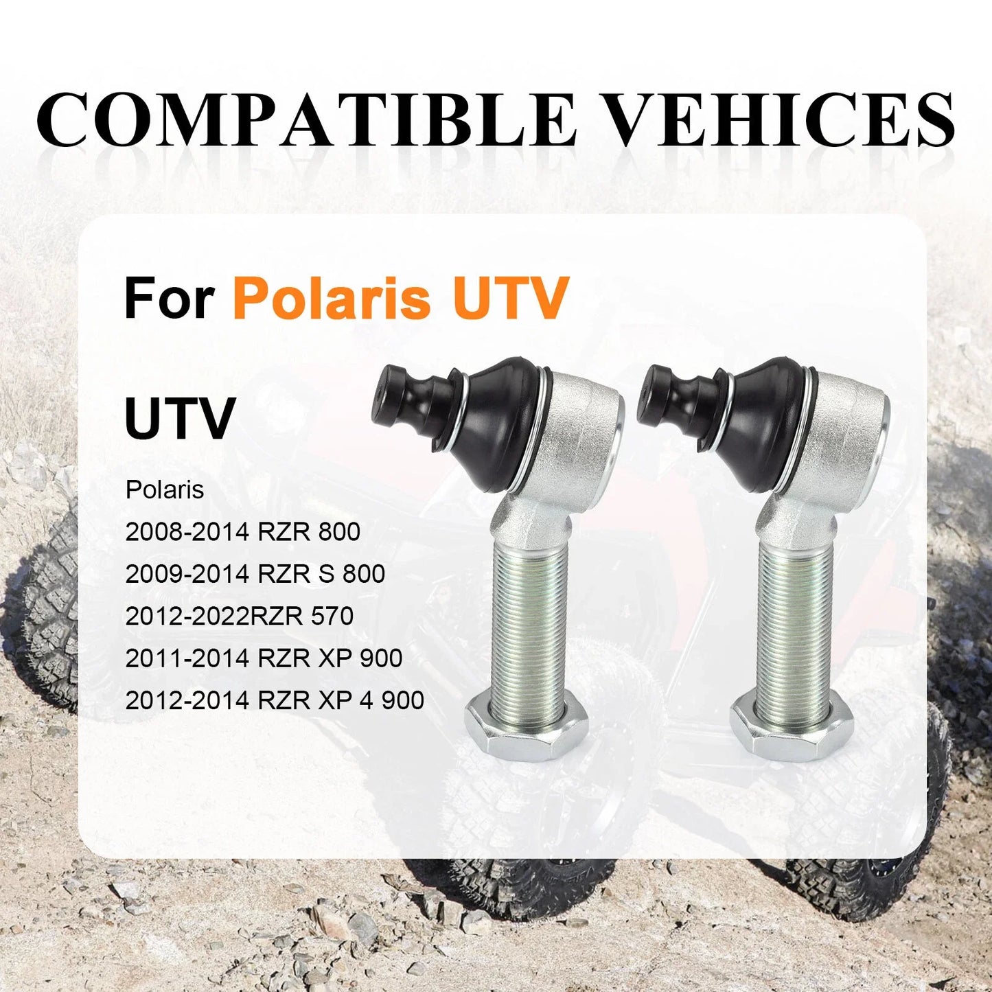 Ball Joints / 1.5 Offset Upper A-Arms / for Polaris RZR 800 (2008–2014)