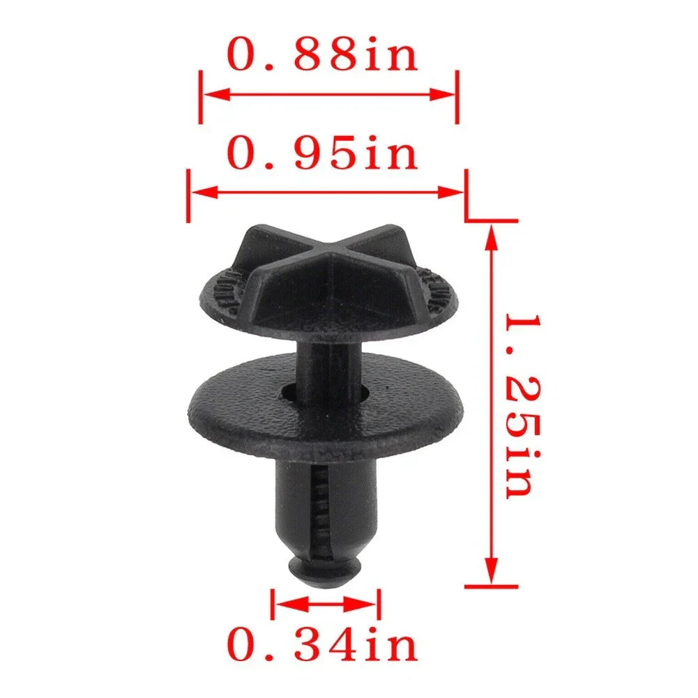 20Pcs 9mm Hole Battery Cover & Cowl Panel Clip for Land Rover