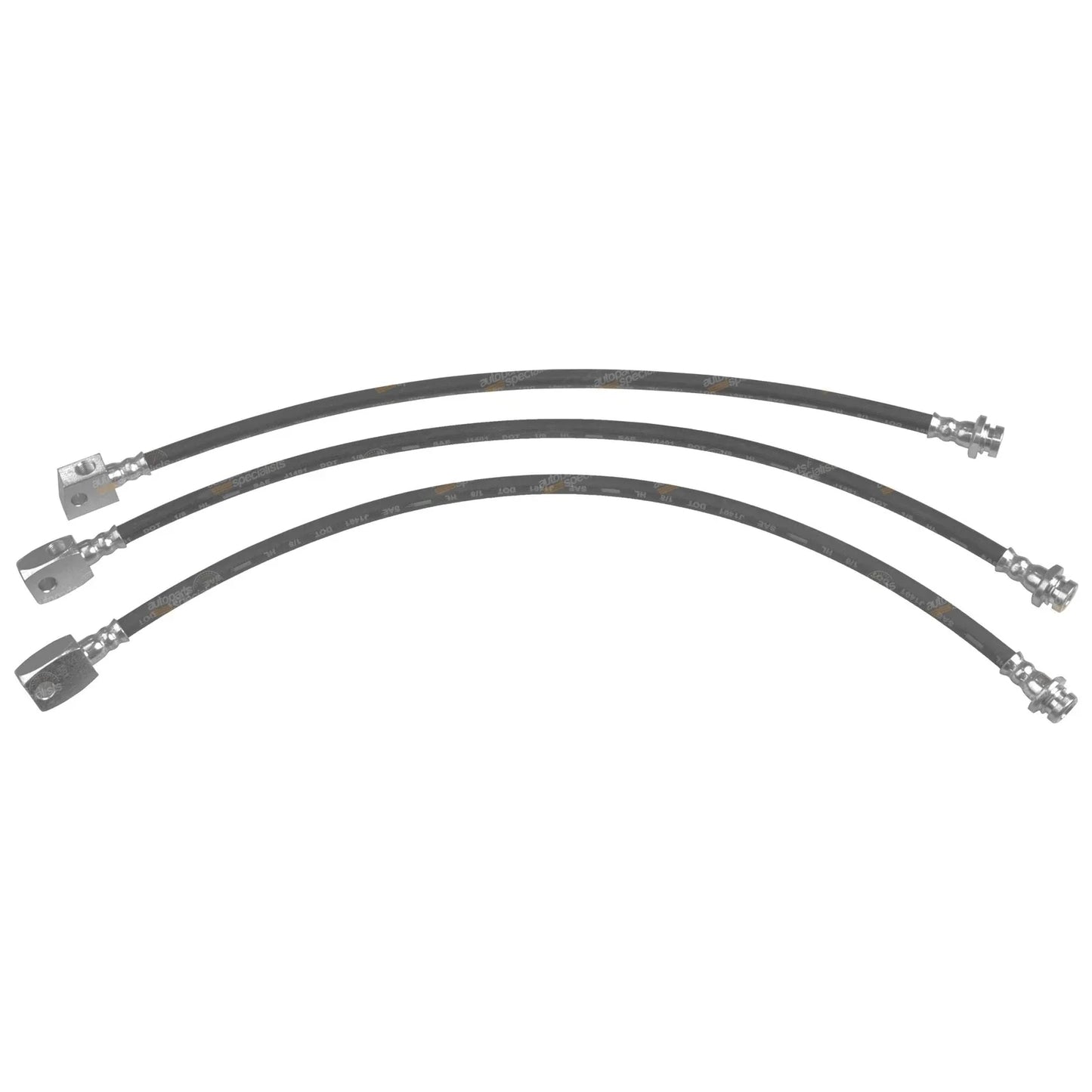 3 Extended Brake Hose Lines for Patrol GU Y61 with ABS