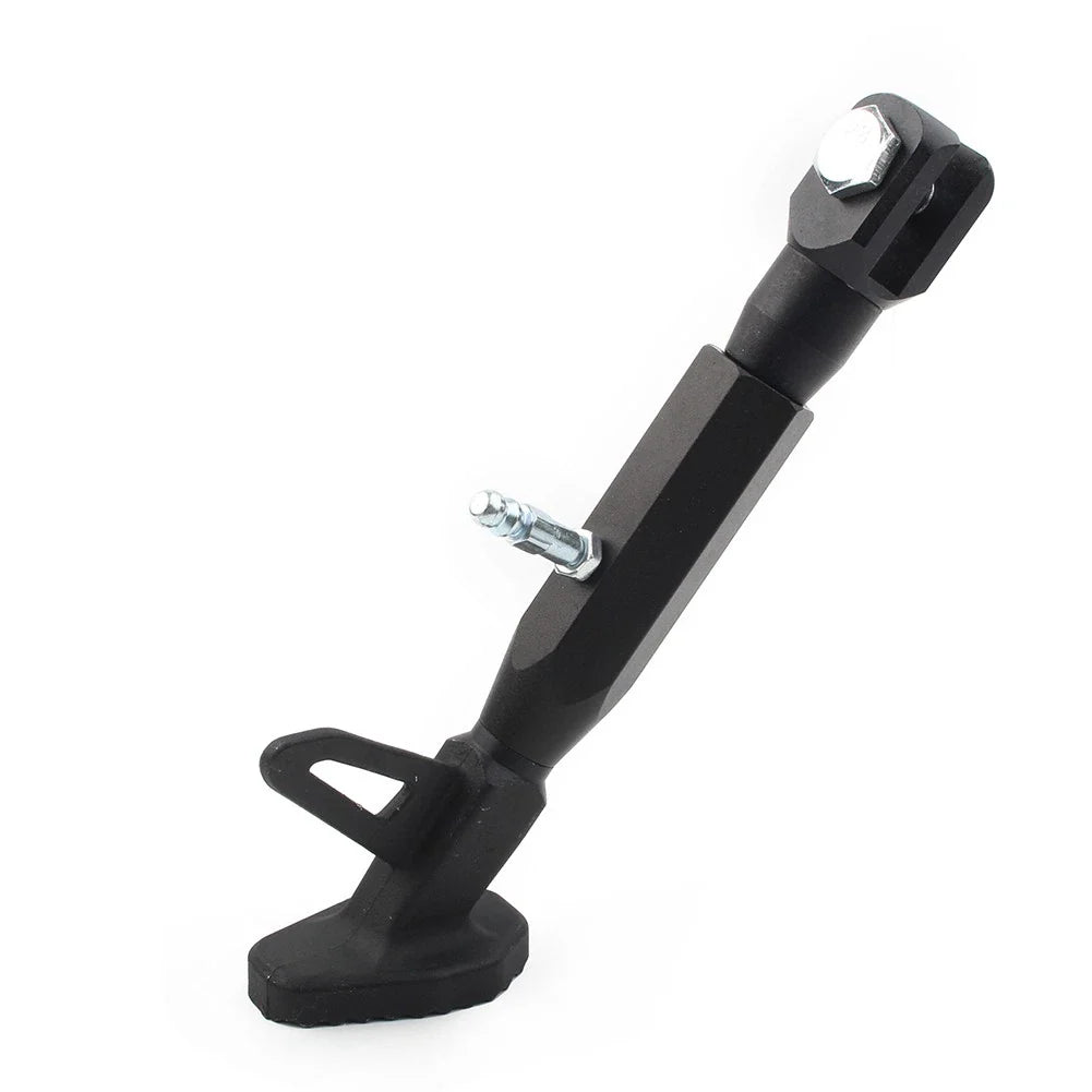 Adjustable Kickstand Foot Side Stand for Universal Motorcycle - Black