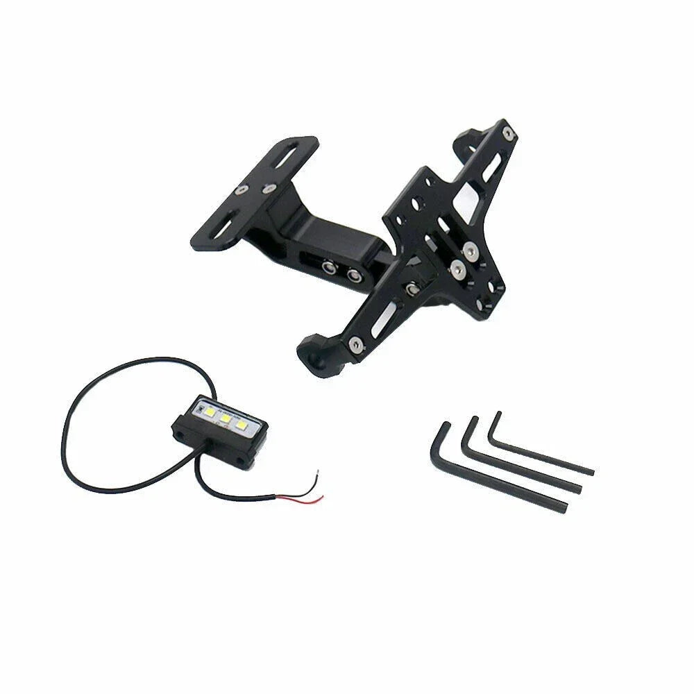 Universal Motorcycle Fender LED License Plate Bracket Holder Tidy Tail AU