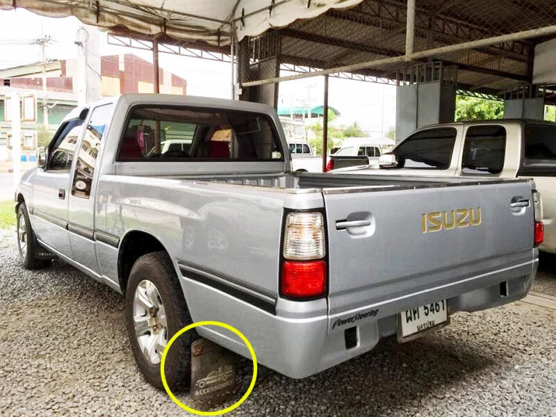 Rear Mud Flaps for Holden TF Rodeo Isuzu 88-97 ( Black Rubber)