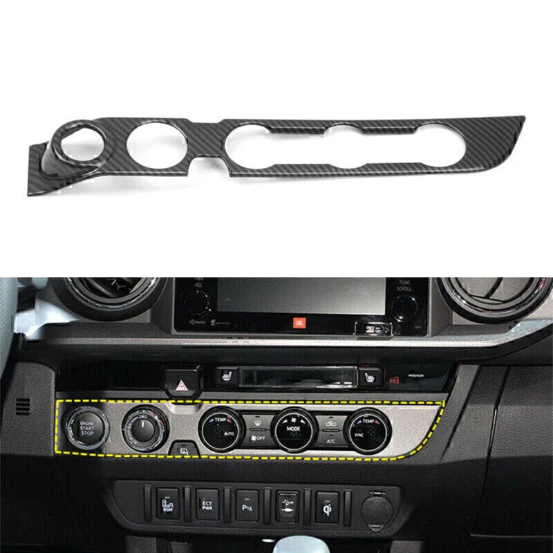 ABS Air Condition Adjust Button Cover Trim for Toyota Tacoma (2016-2019)
