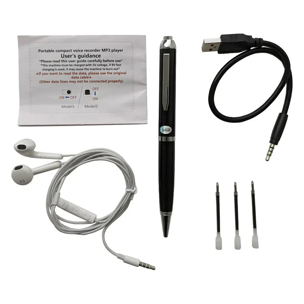 64GB Digital Voice Recorder Pen for Q90B