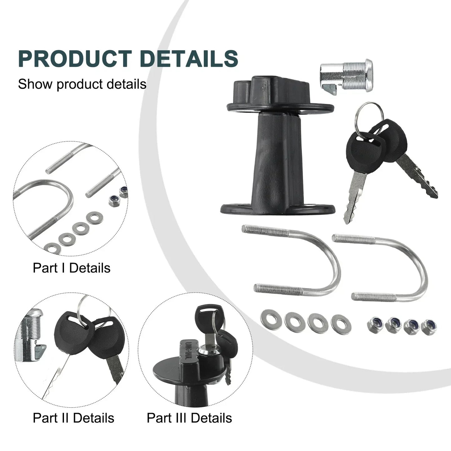 Cans-Key Bracket Holder-Lock 3L-5L Petrol Can for Jerry Tank