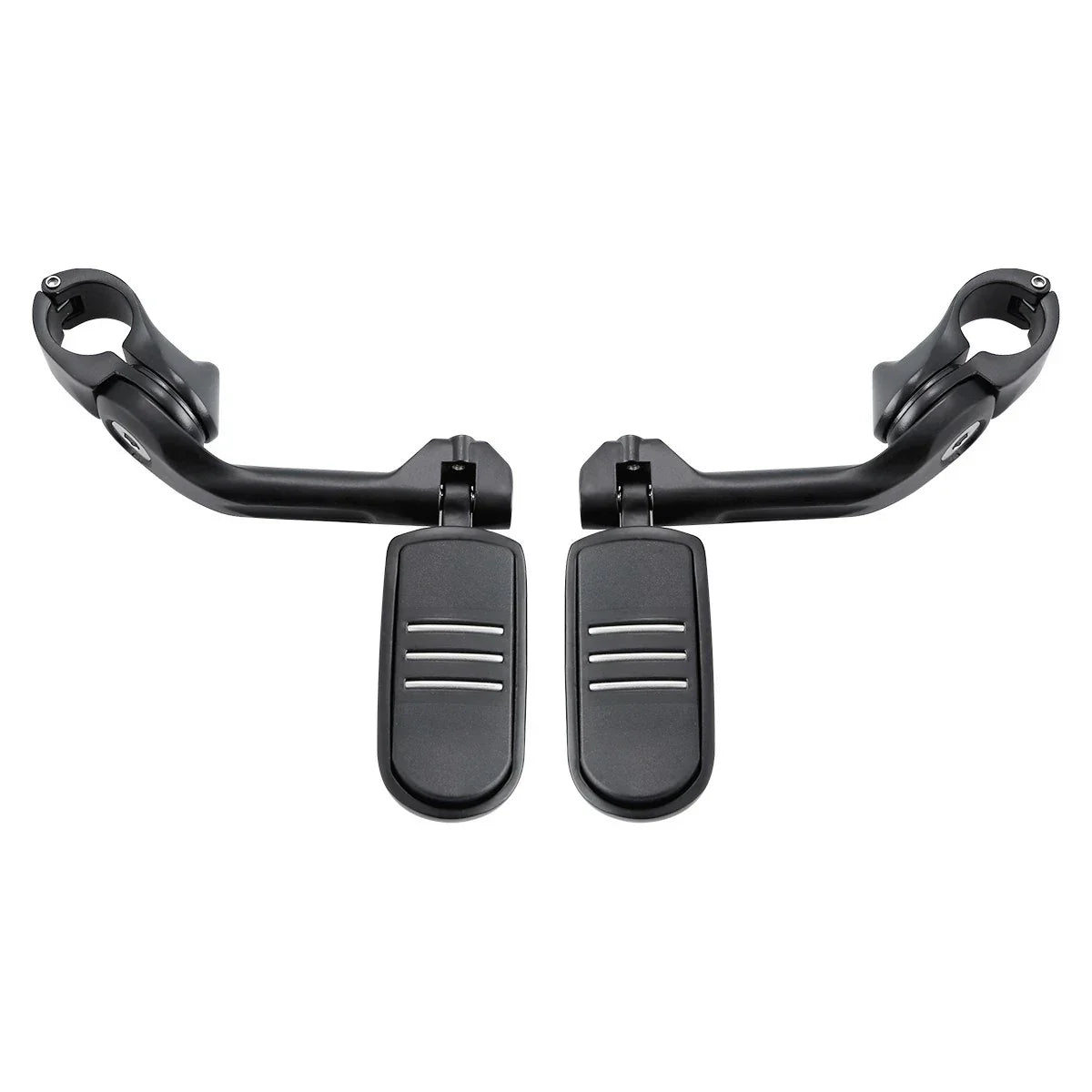 1 1/4'' Matte Long Angled Footpegs Mount Engine Guard Pegstreamliner