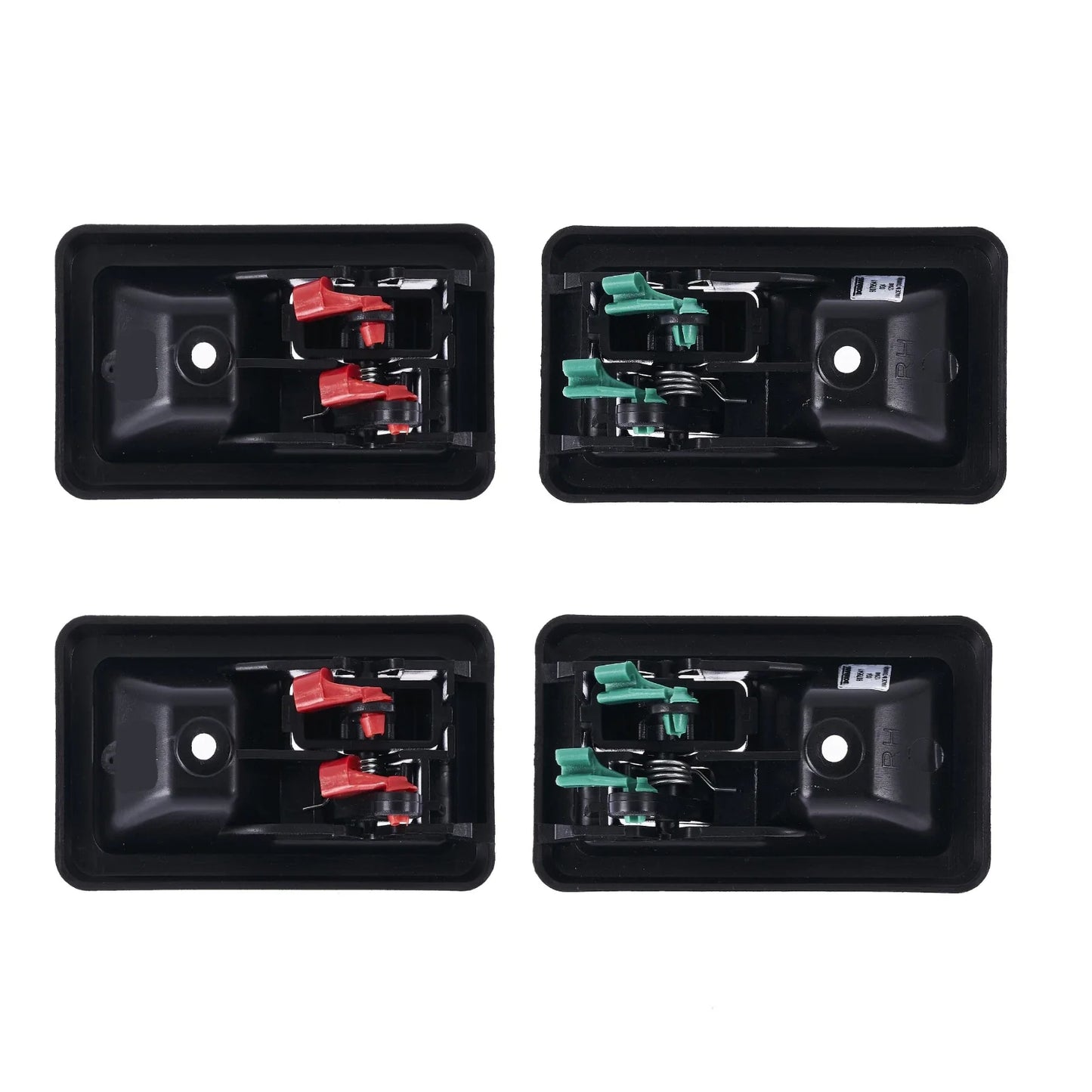 Inner Door Handle 4pcs Textured Black for Jeep Wrangler TJ (1997–2006)