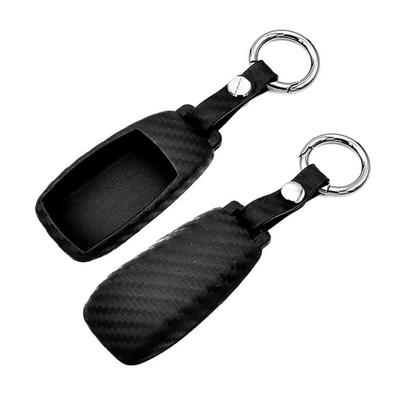 Car Key Silicone Carbon Fiber Cover Case for Mercedes W213 E/S Class