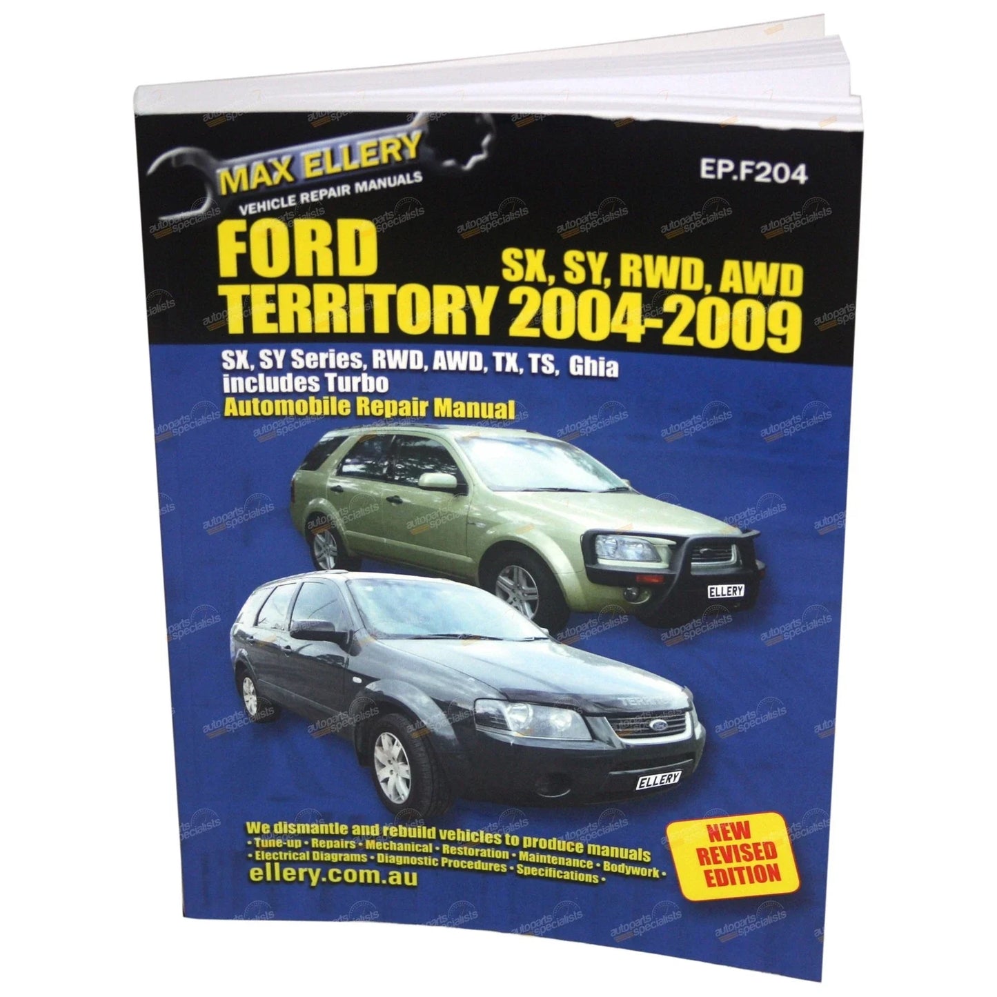 4x4 Repair Manual for Ford Territory (2004 - 2009)
