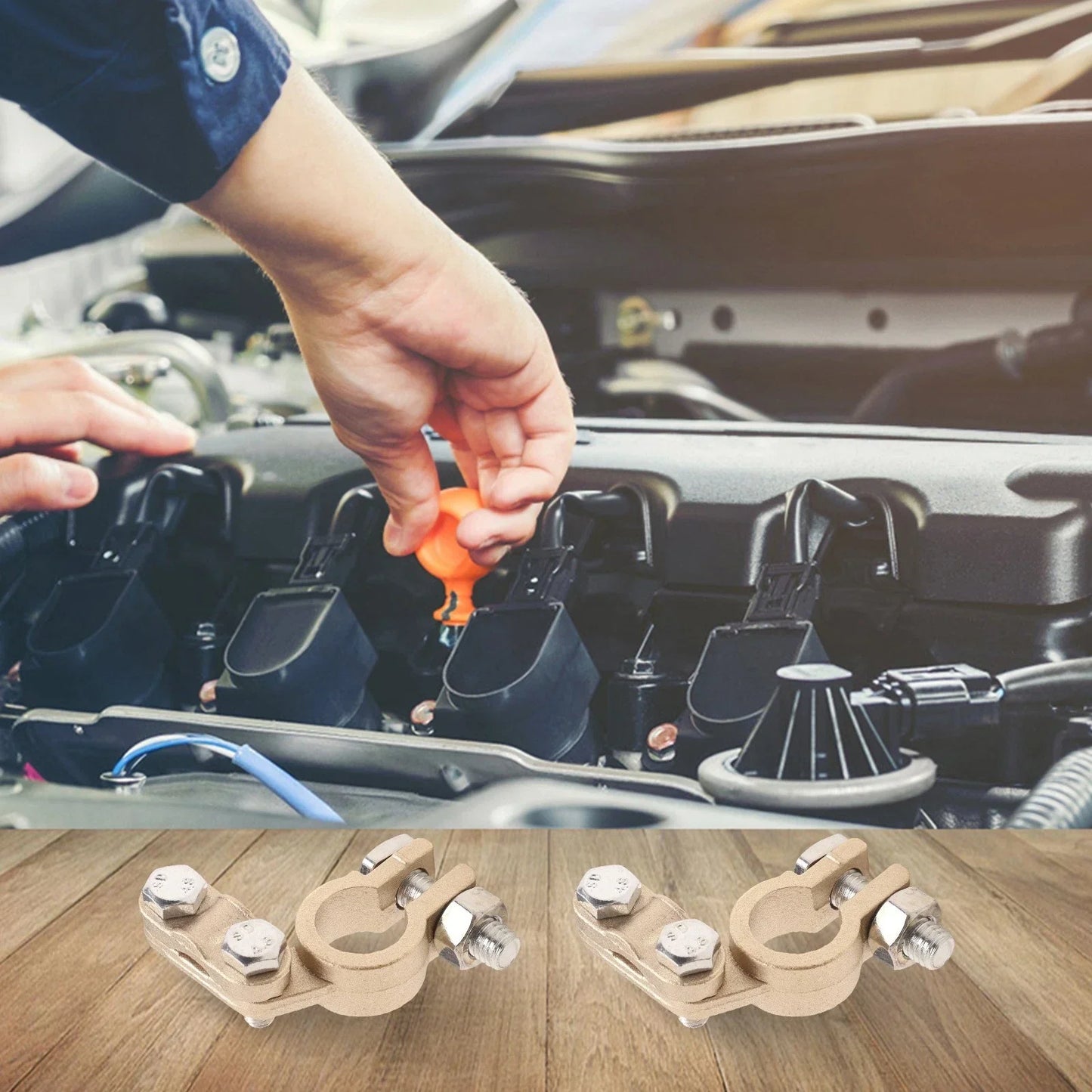 Bolt On Battery Connection Terminals 2 x for Automotive Use