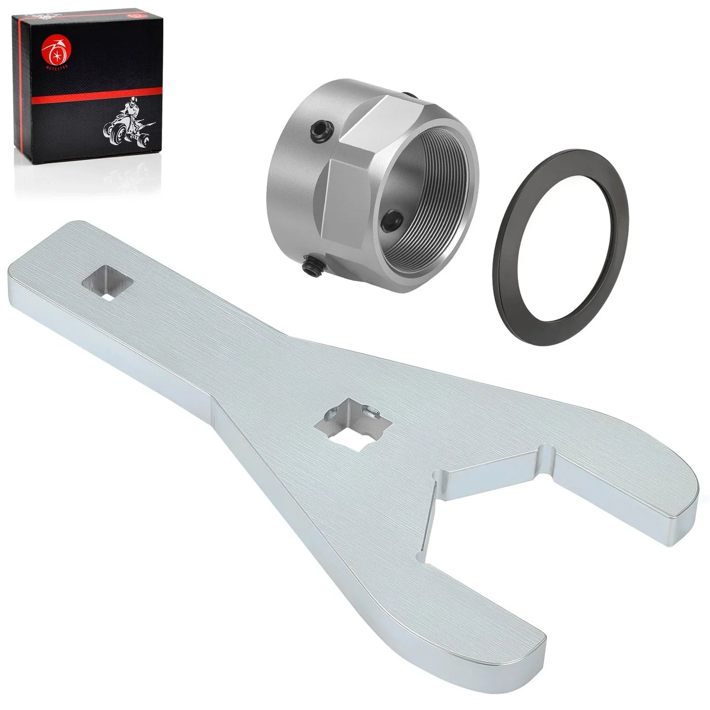 Axle Nut Wrench Tool 46mm&Axle Lock Nut for Yamaha YFZ450R YFZ450X (2009–2014)