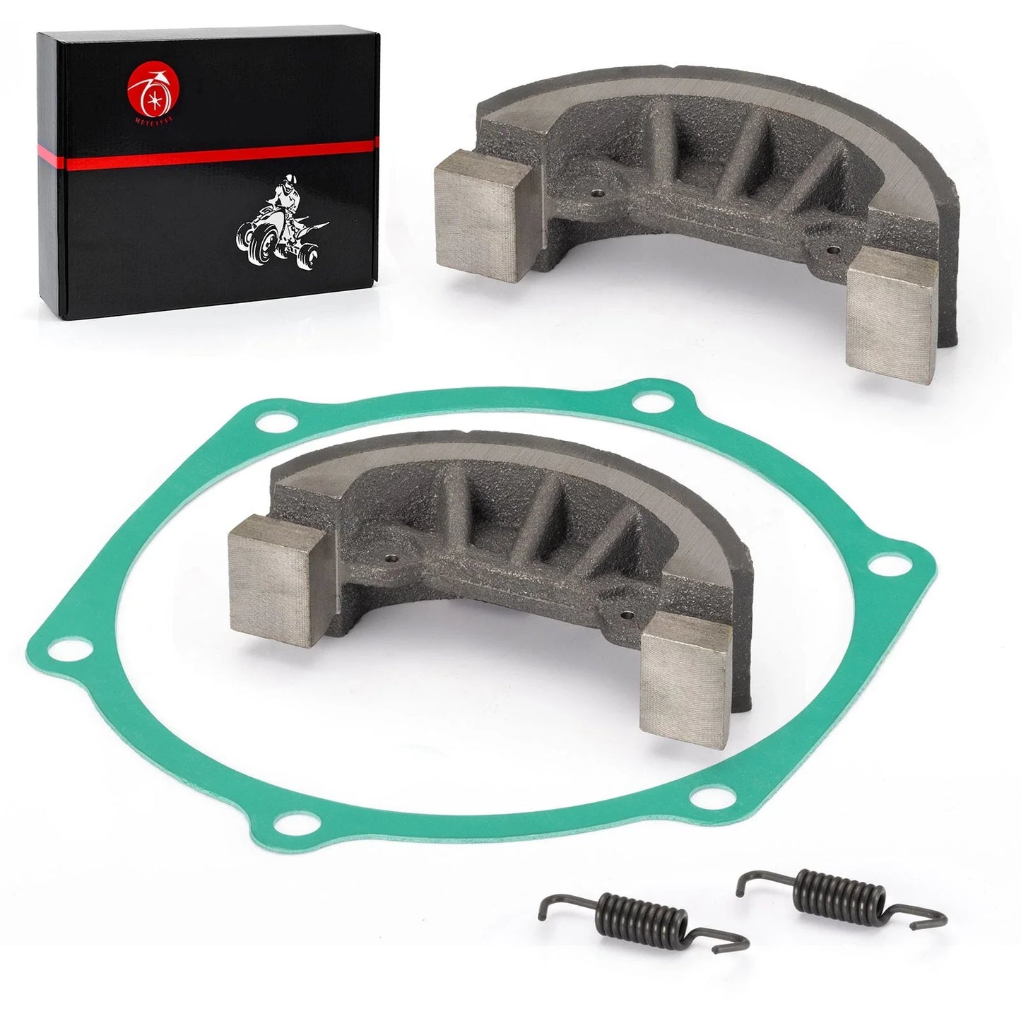 2 x Brake Shoes, Gasket & Springs For John Deere 750-770-790-3005 Tractor (1982–1990)