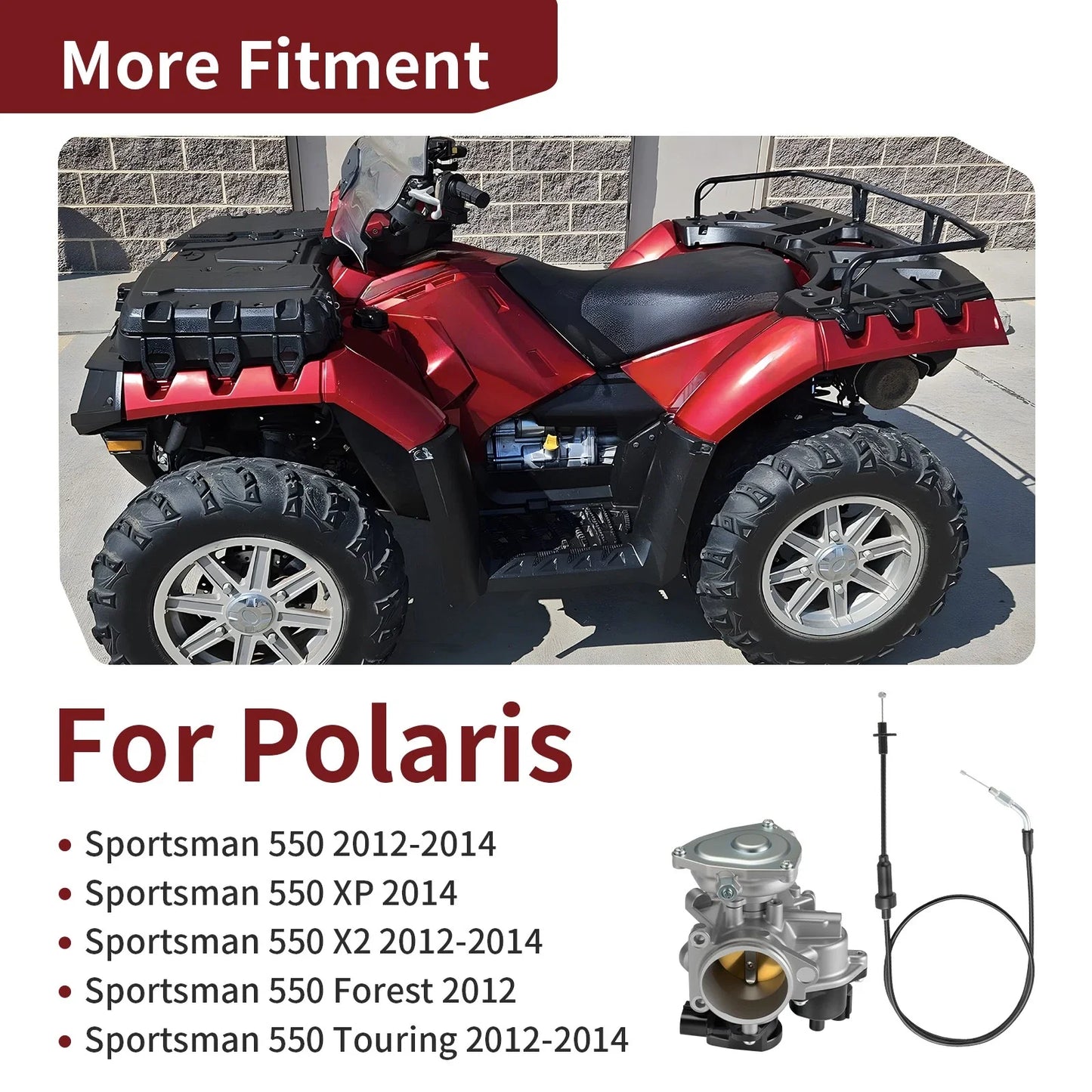 Throttle Body w/ Cable for Polaris Sportsman XP 550 (2014–2014)