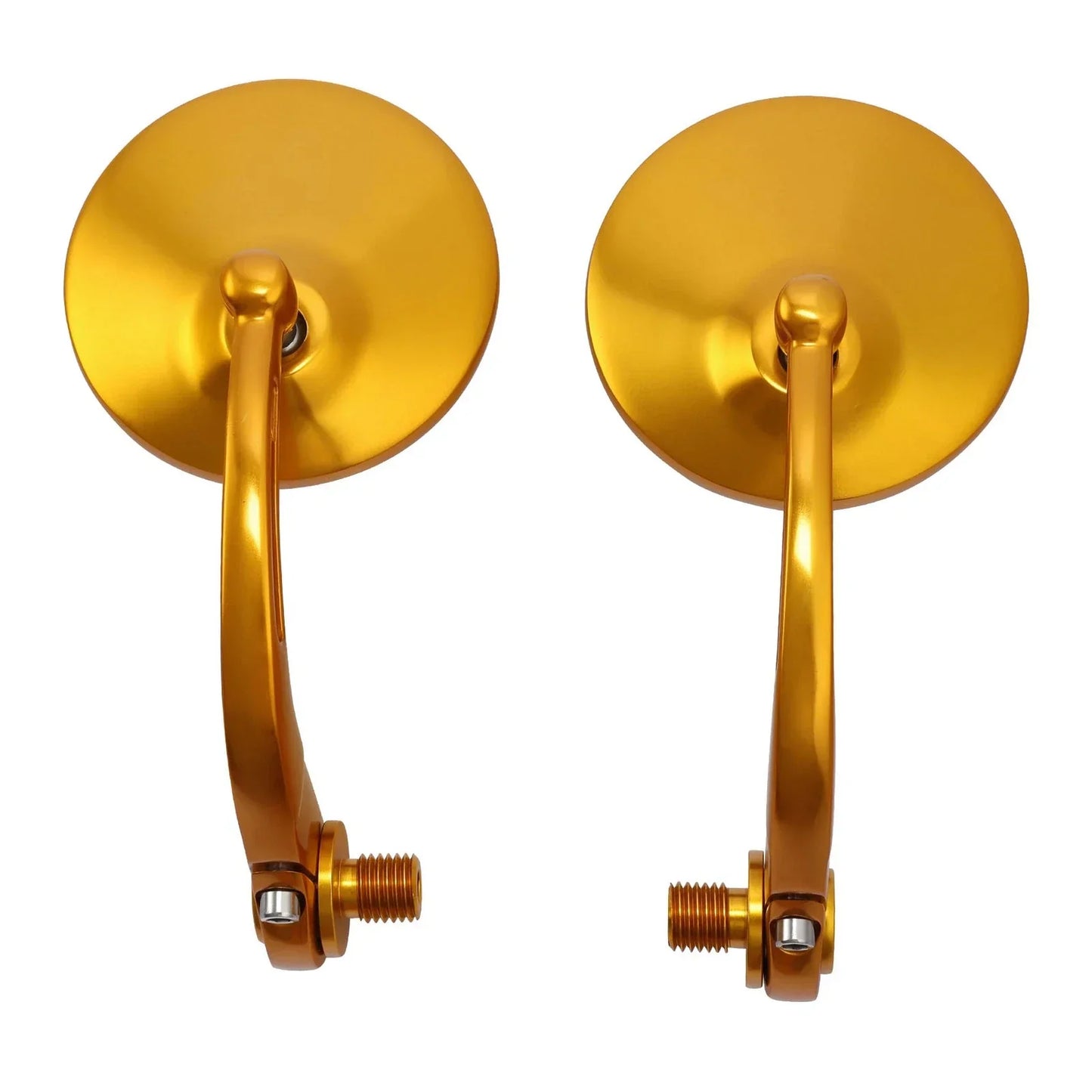 Gold Round Bar End Rearview Mirrors for Harley Sportster S (2021-2025)