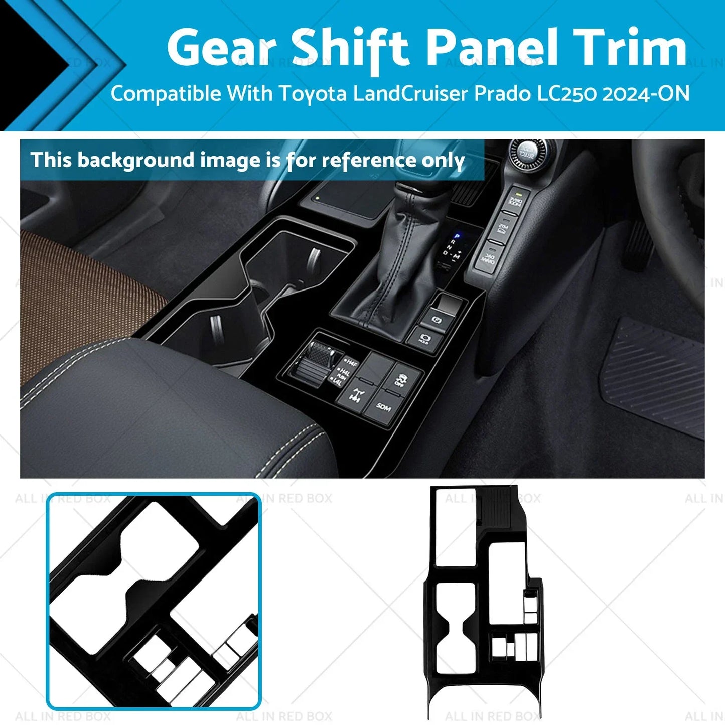 Gear Shift Panel Trim ABS for Toyota LandCruiser Prado (2024-ON)