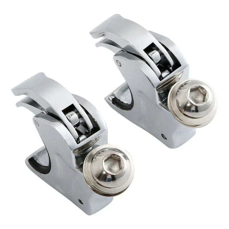 4PCS 39mm Front Fork Windscreen Clamps for Harley Sportster Dyna Super Glide