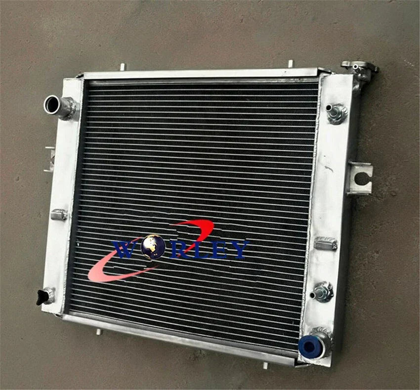 Aluminum Radiator & Fan for Toyota Forklift 6FG25 7FD20 7FG20 8FGJ35