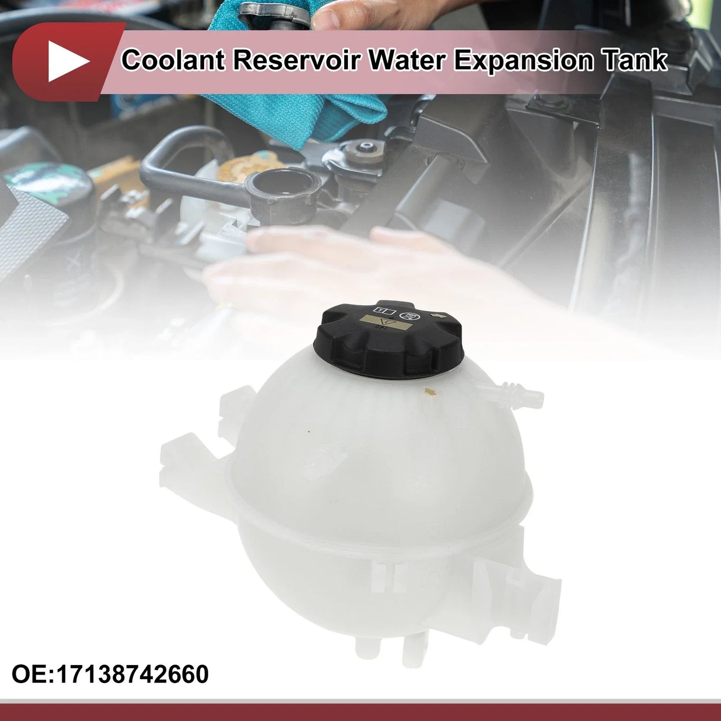 Coolant Expansion Overflow Tank with Cap for BMW X3 X4 G01