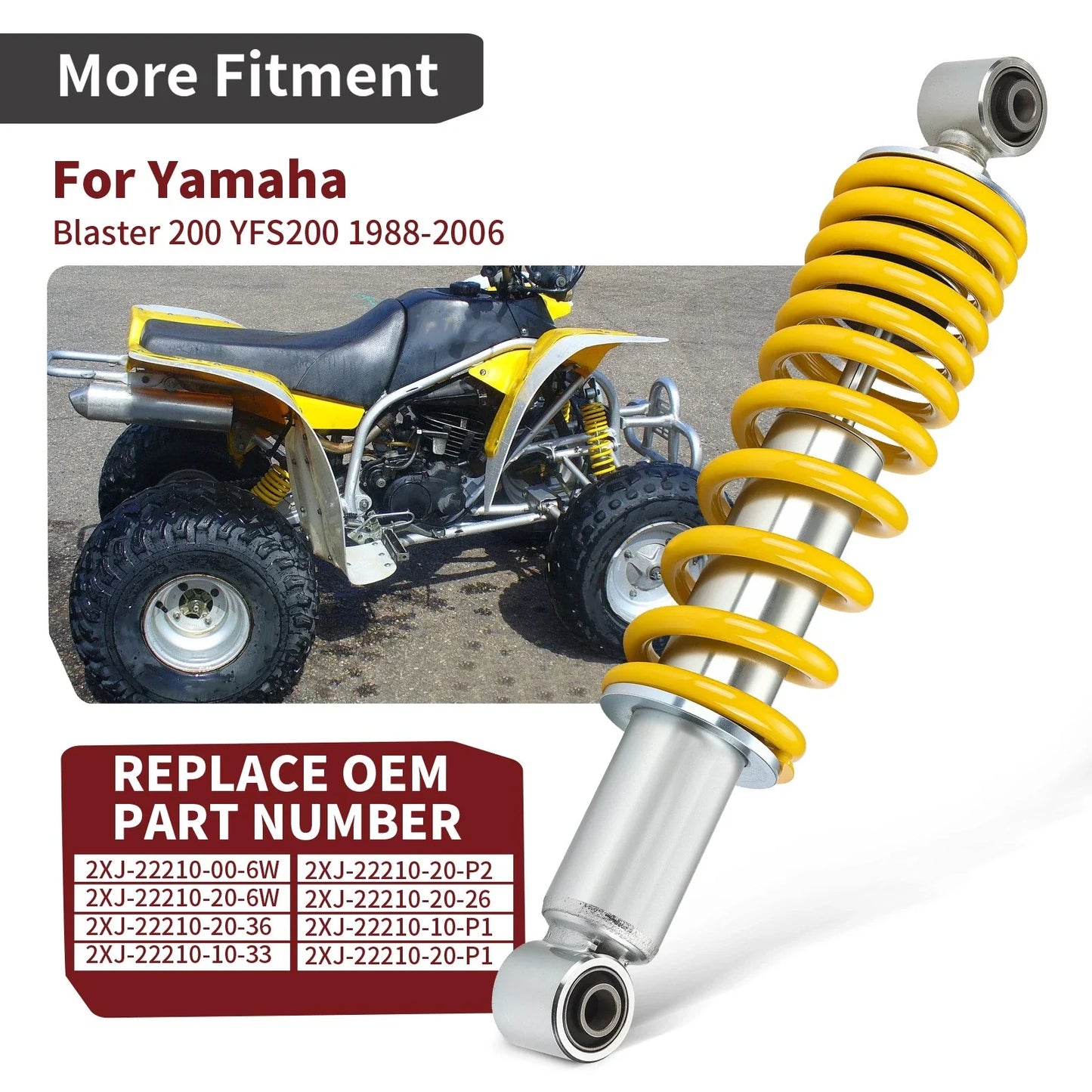 Rear Shock Absorber for Yamaha Blaster YFS200 (1988–2002)