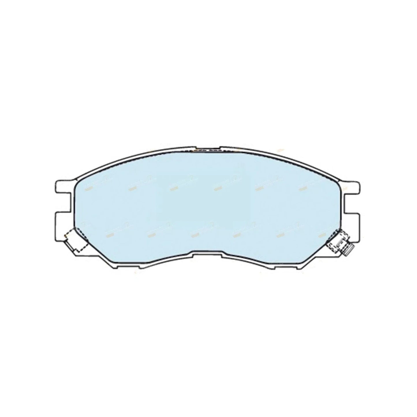 Front Disc Brake Pad Set for Mitsubishi Delica P25 (1994 - 2006)