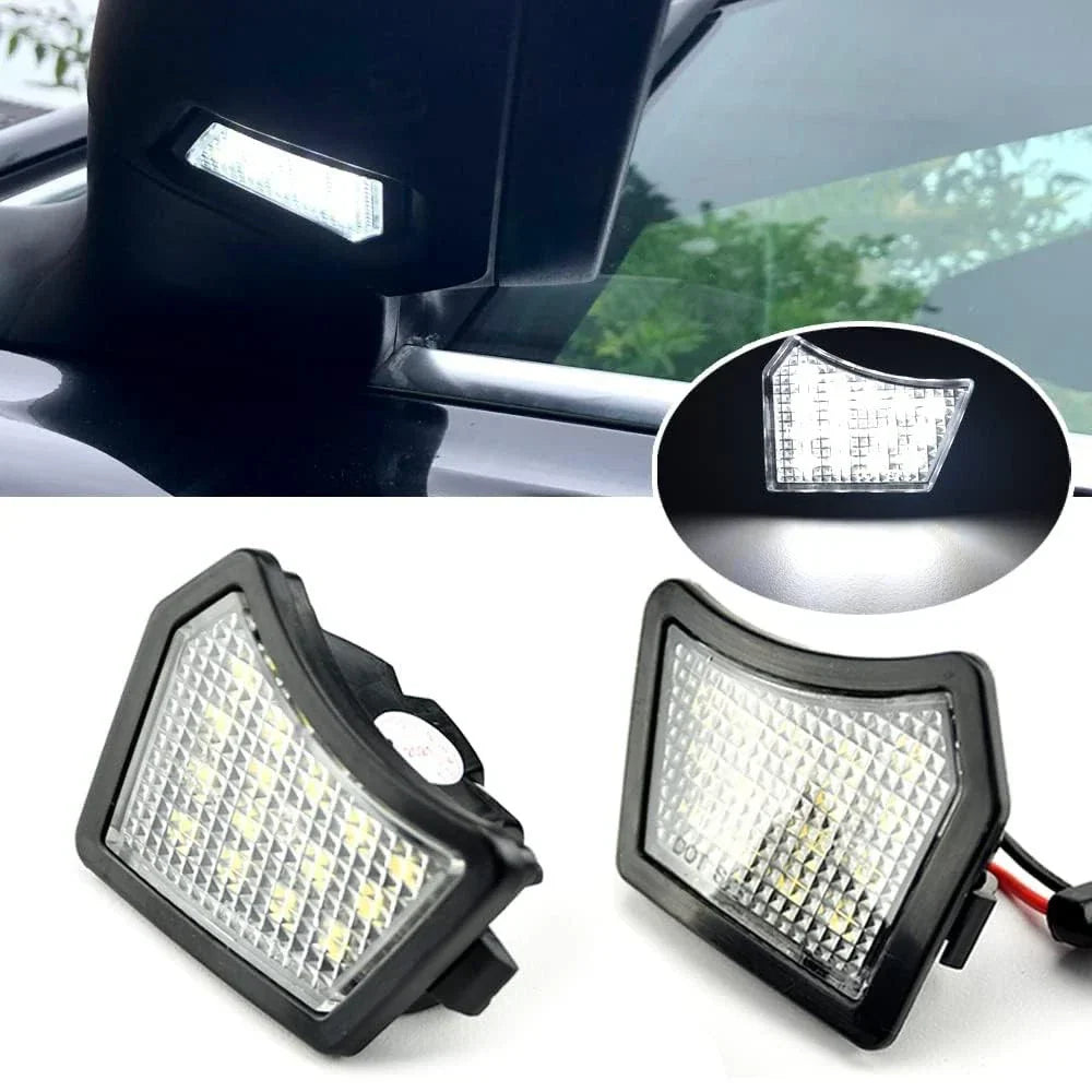 LED Under Side Mirror Puddle Lights for Jaguar XE, XJ, XF, XFR, XK (2015-2020)