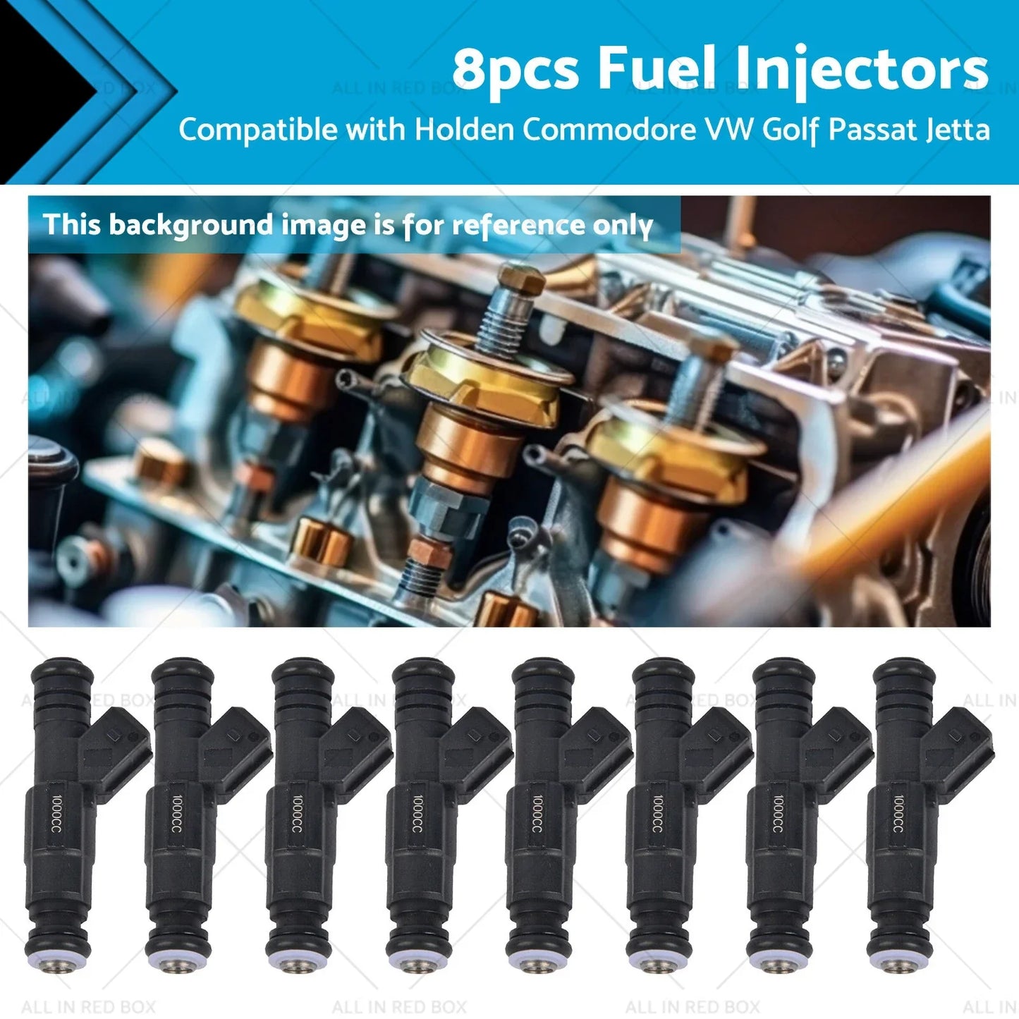 8 x 1000cc Fuel Injectors for LS1 HSV Gen 3 XR8 Commodore (VN-VY)