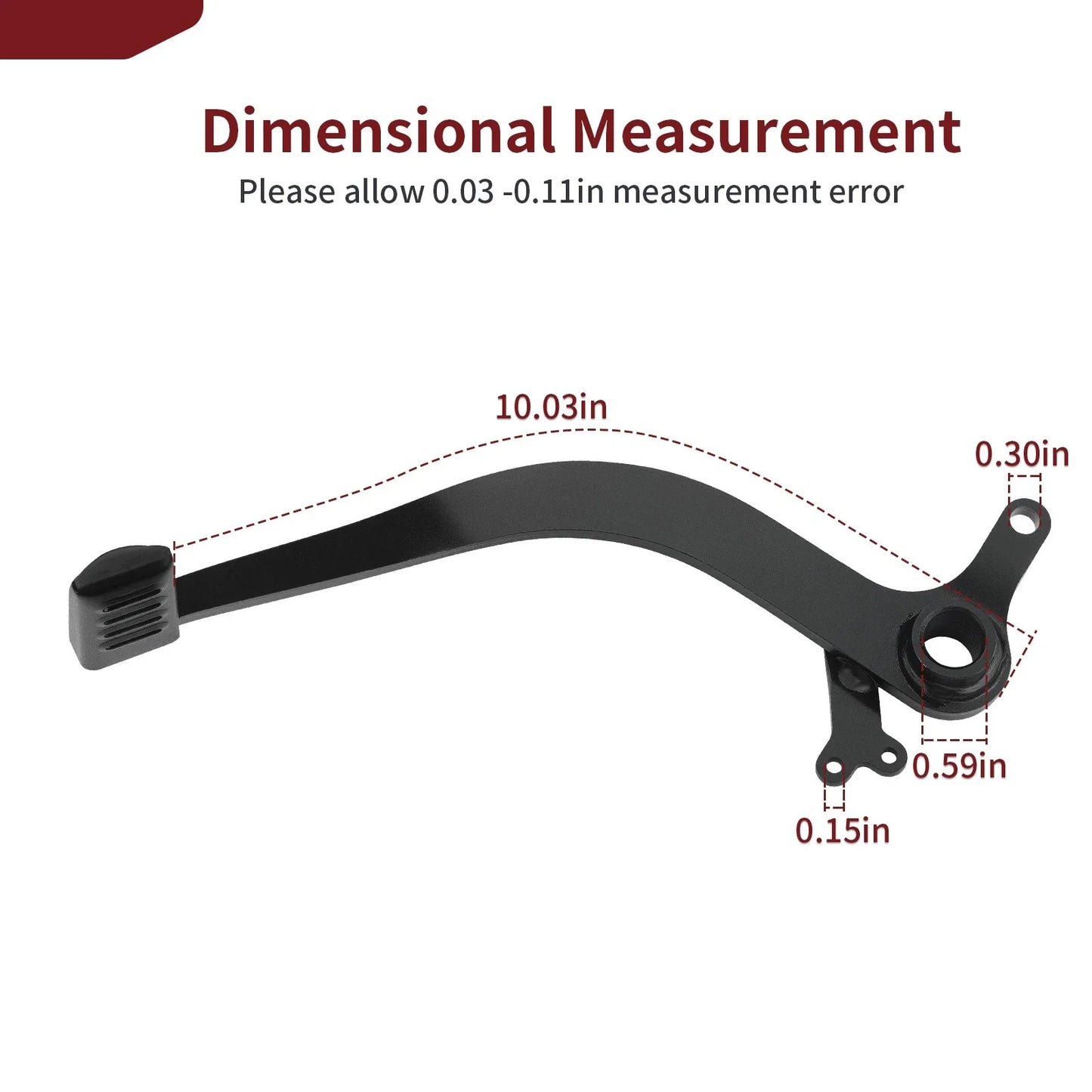 Rear Brake Pedal for Honda Grom Iron Black (2014–2018)
