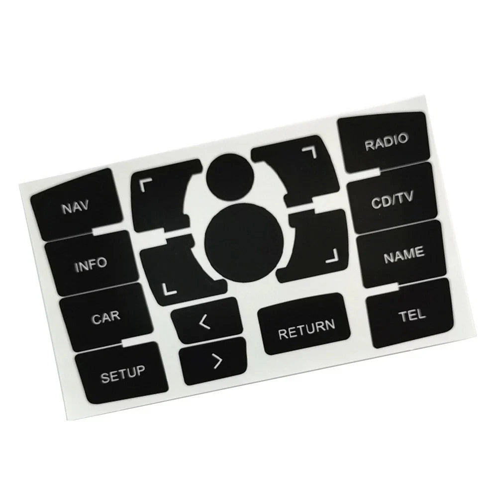 Panel Button for A6 Clima Decals Stickers Black Vinyl