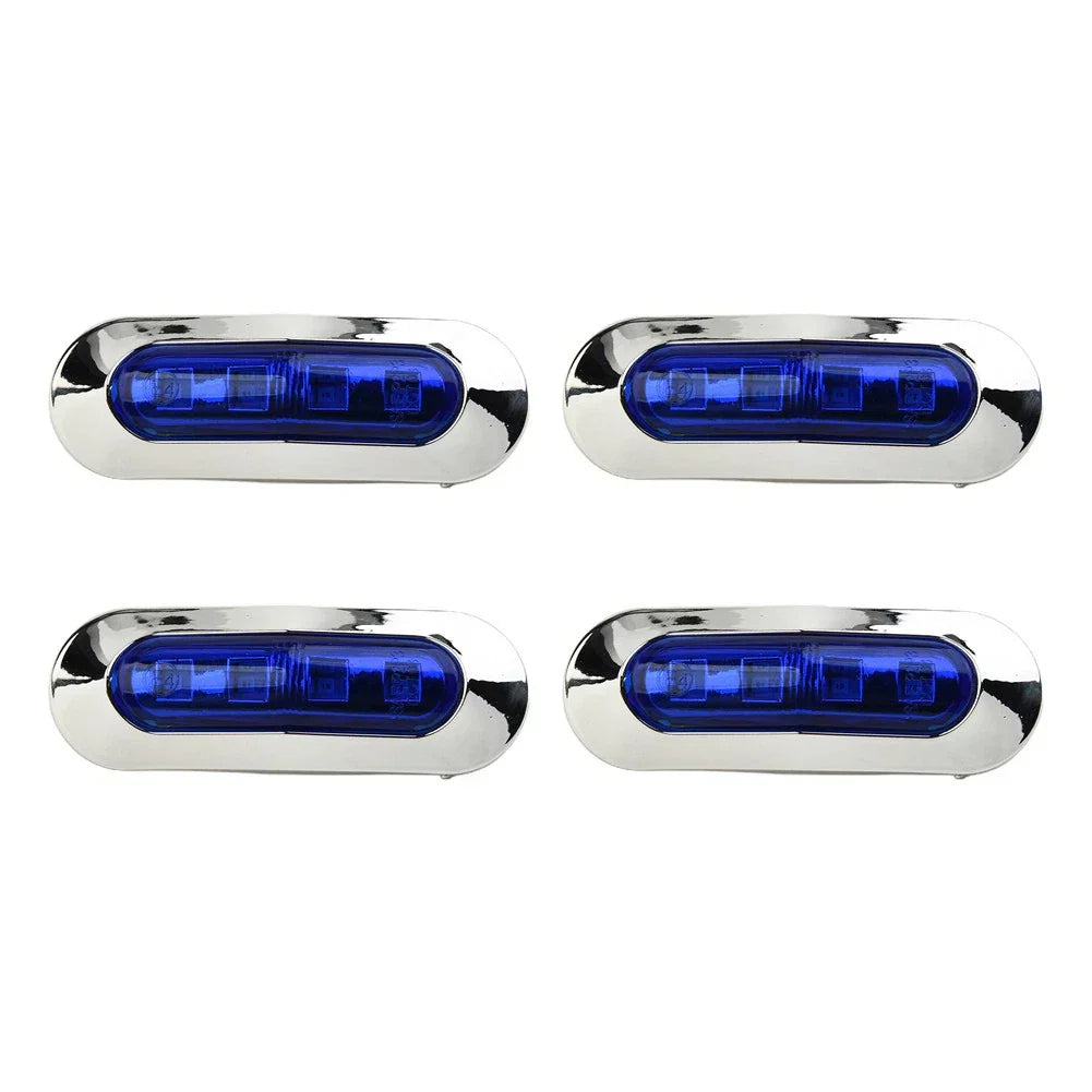 Lamp 12-24V 4x Blue Courtesy Lights for Marine Boat