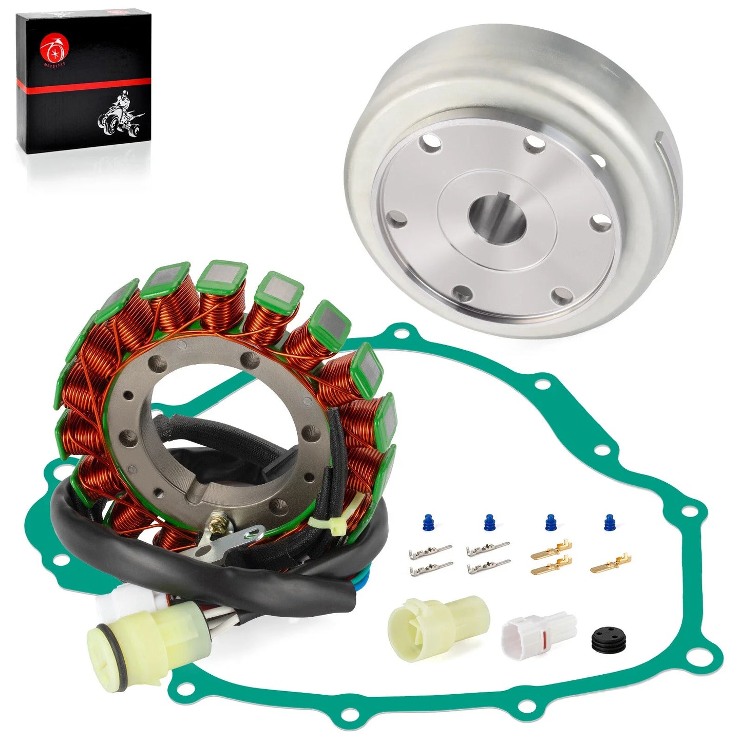 Stator & Flywheel w/ Gasket for Yamaha Rhino 660 YXR660F 4x4 (2004–2007)