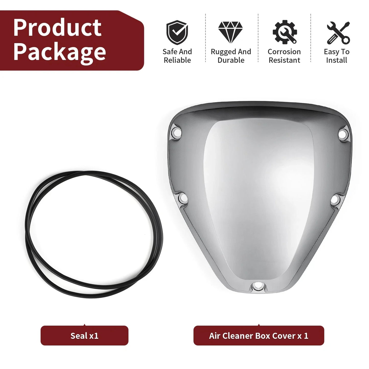 Air Cleaner Box Cover w/Seal for Honda VTX1300 (2003–2009)