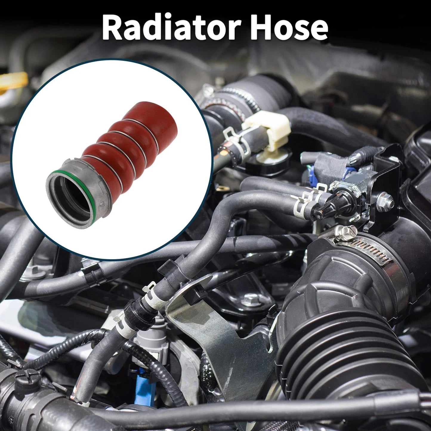 Radiator Hose for BMW 5 Series E60 (2005 - 2009) Red