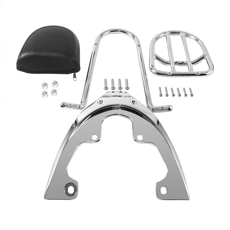 Sissy Bar Backrest Luggage Rack Baseplate for Harley V-Rod Night Rod (2007-11)