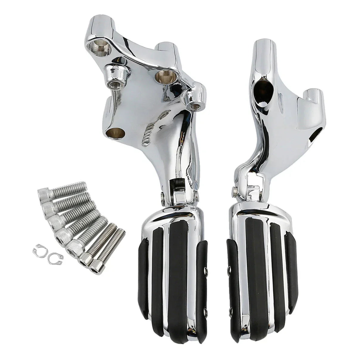 Chrome Passenger Footpeg Mount Bracket for Harley Sportster 883 1200 (14-22)