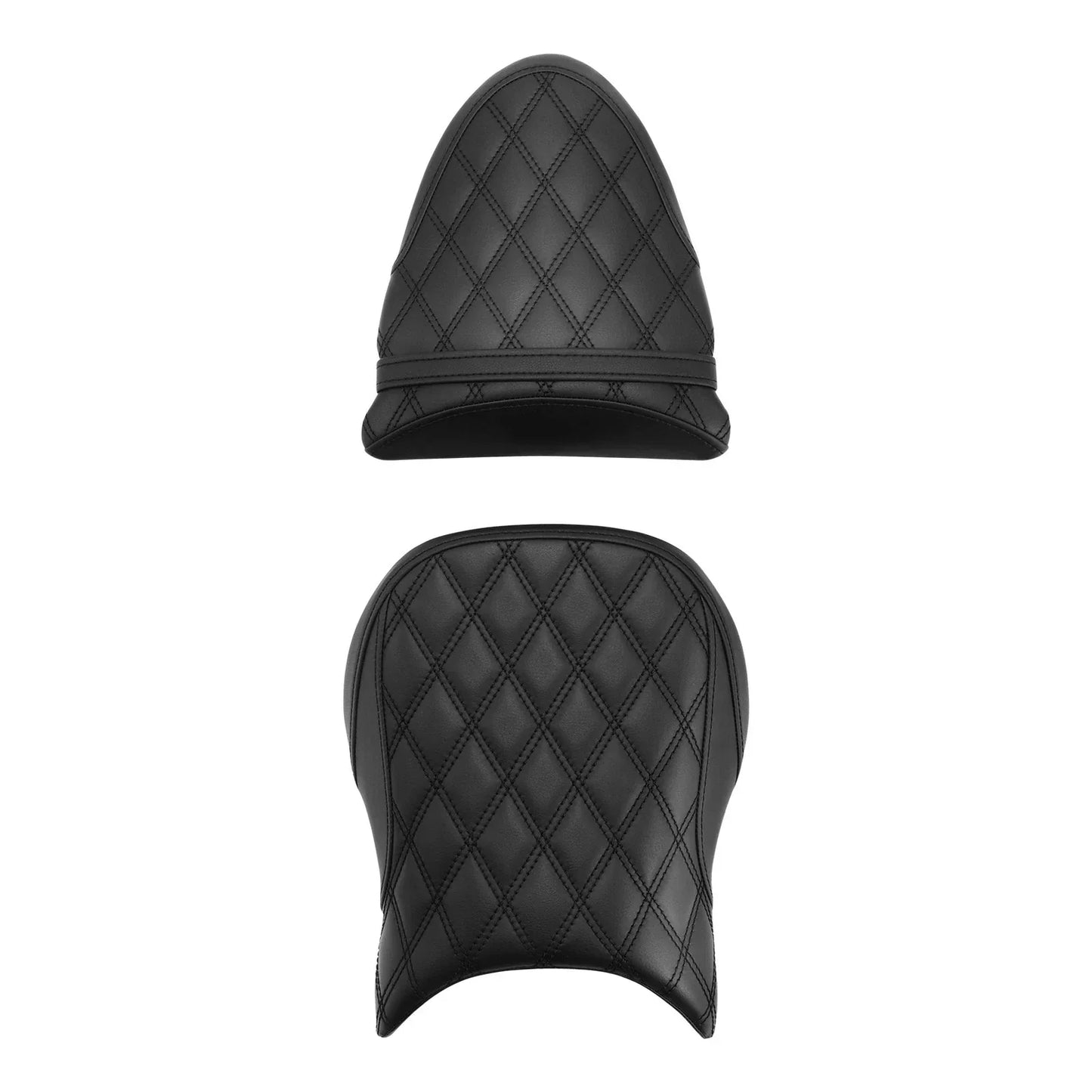 Black Rider Driver & Passenger Seats for Kawasaki Ninja ZX6R ZX6RR (2005-2006)