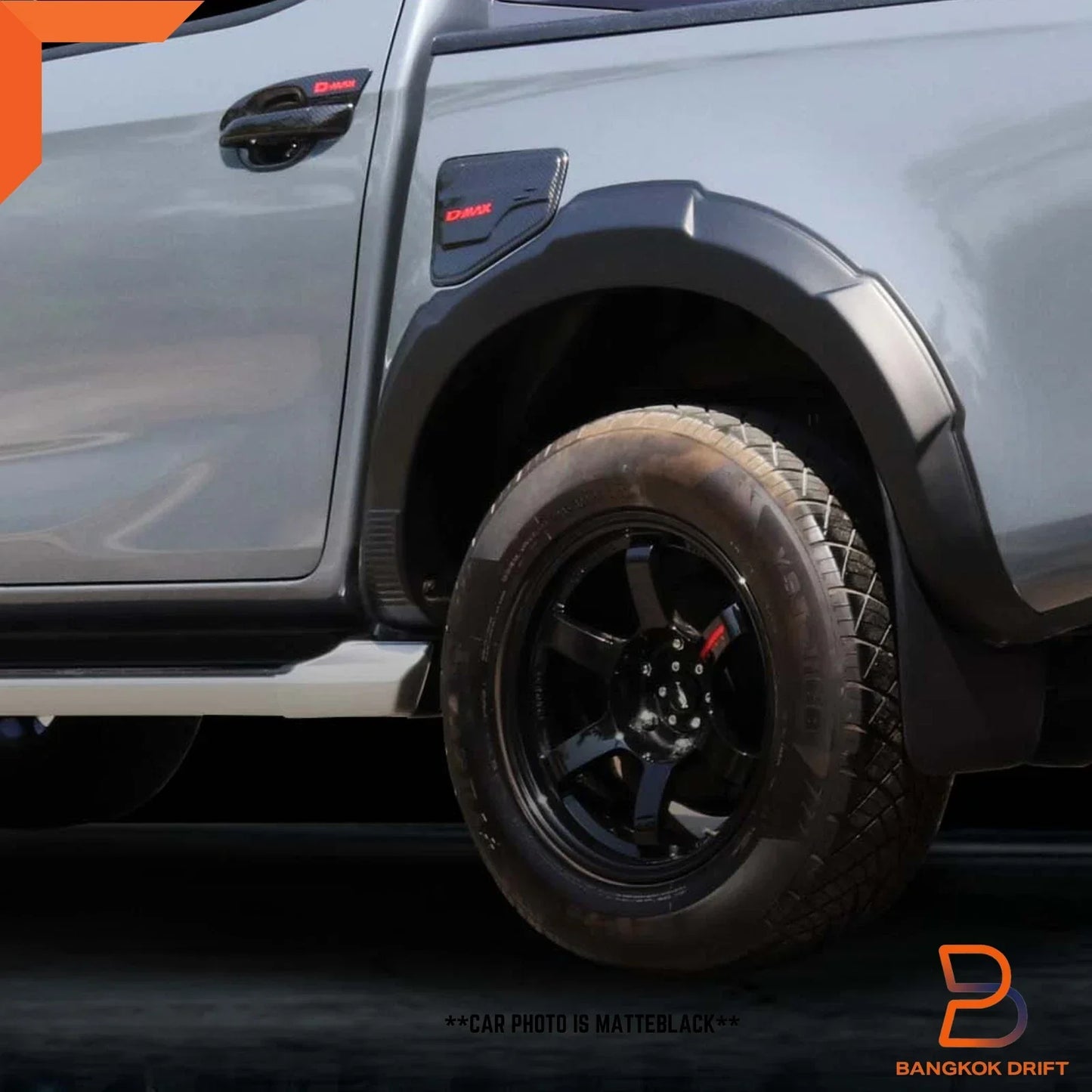 Matte Black Wheel Arch Flares for Isuzu D-Max X-Terrain LS-U (2024-2025)