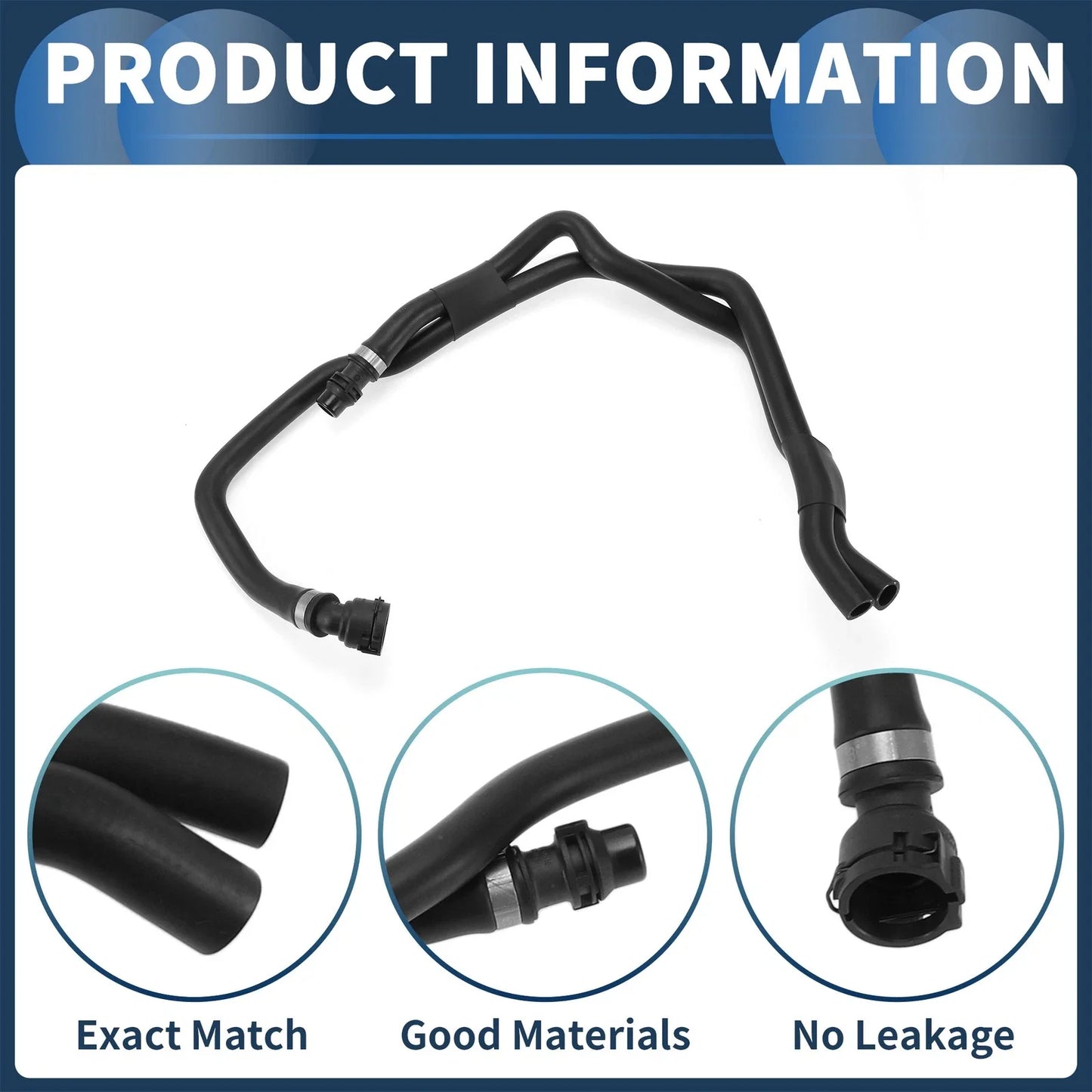 Radiator Hose for BMW F30 F30N F31 316i 320i Rubber (2012-2015)